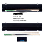 PRO147 Windsor 2 Piece Snooker and Pool Cue and Case Set 9.5mm Red Professional Tip