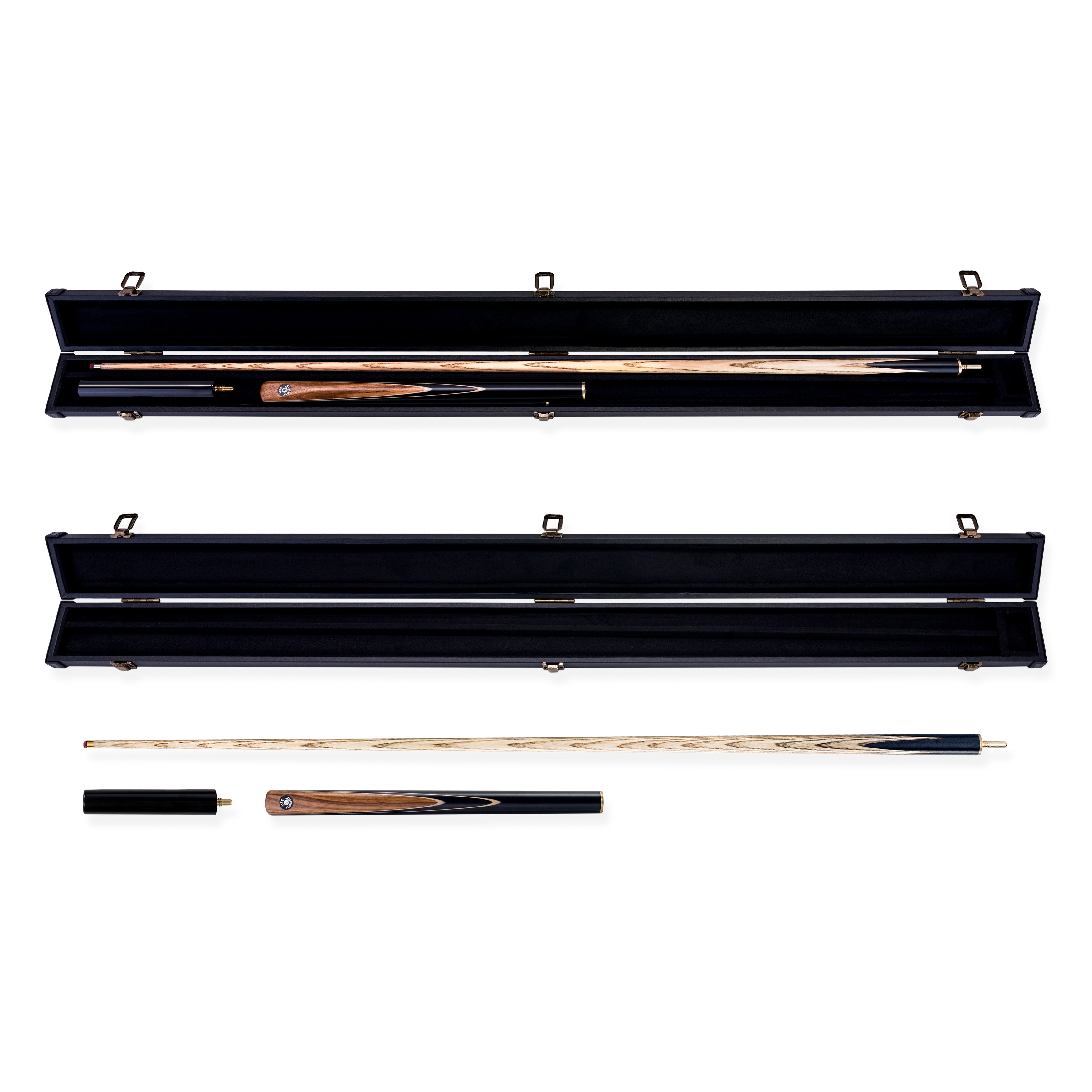 Jonny 8 Ball Pearl Series 3/4 Joint Cue and Case Set with 8mm Professional Layered Leather Tip