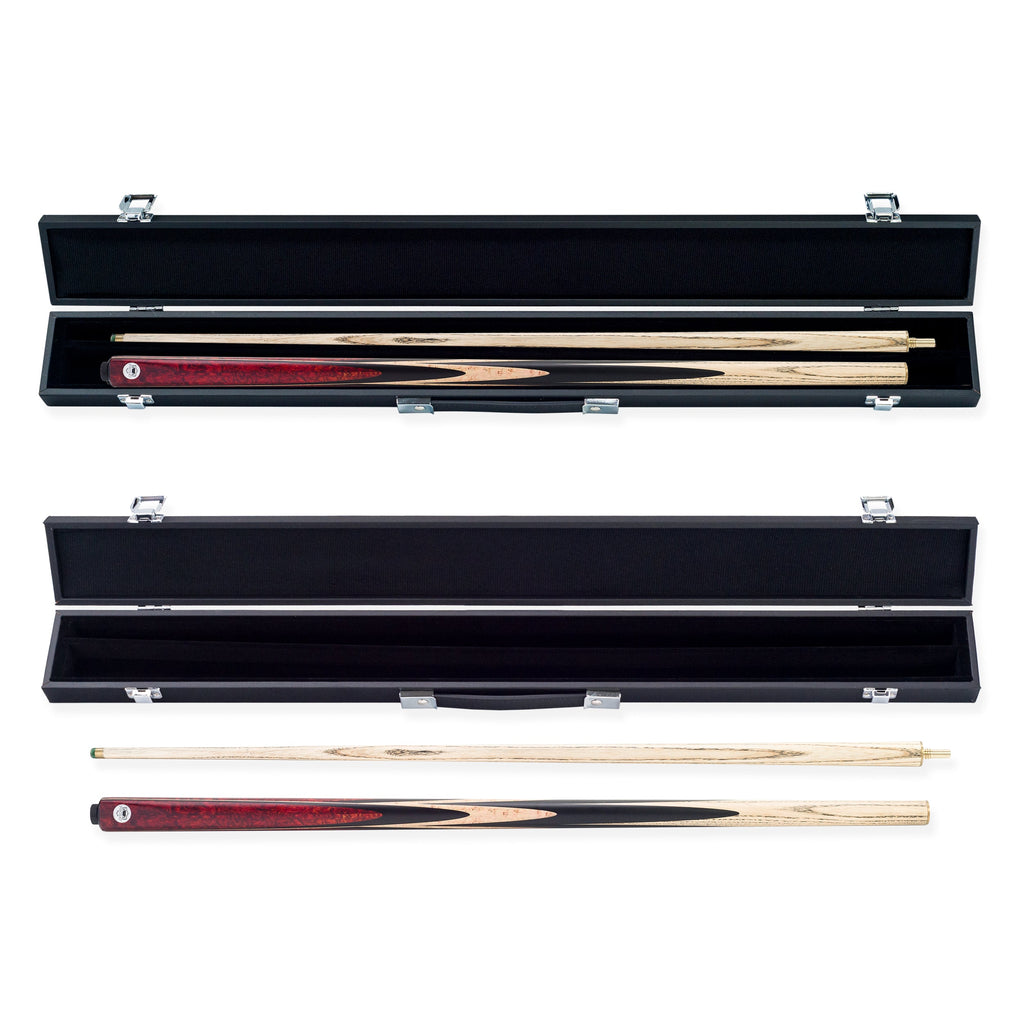 PRO147 Farsley Two Piece Snooker and Pool Cue and Case Set with 9.5mm Green Layered Tip