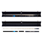 PRO147 Apollo 58 Inch 3/4 Jointed Hand Spliced Premium Snooker and Pool Cue and Case Set 9.5mm Tip
