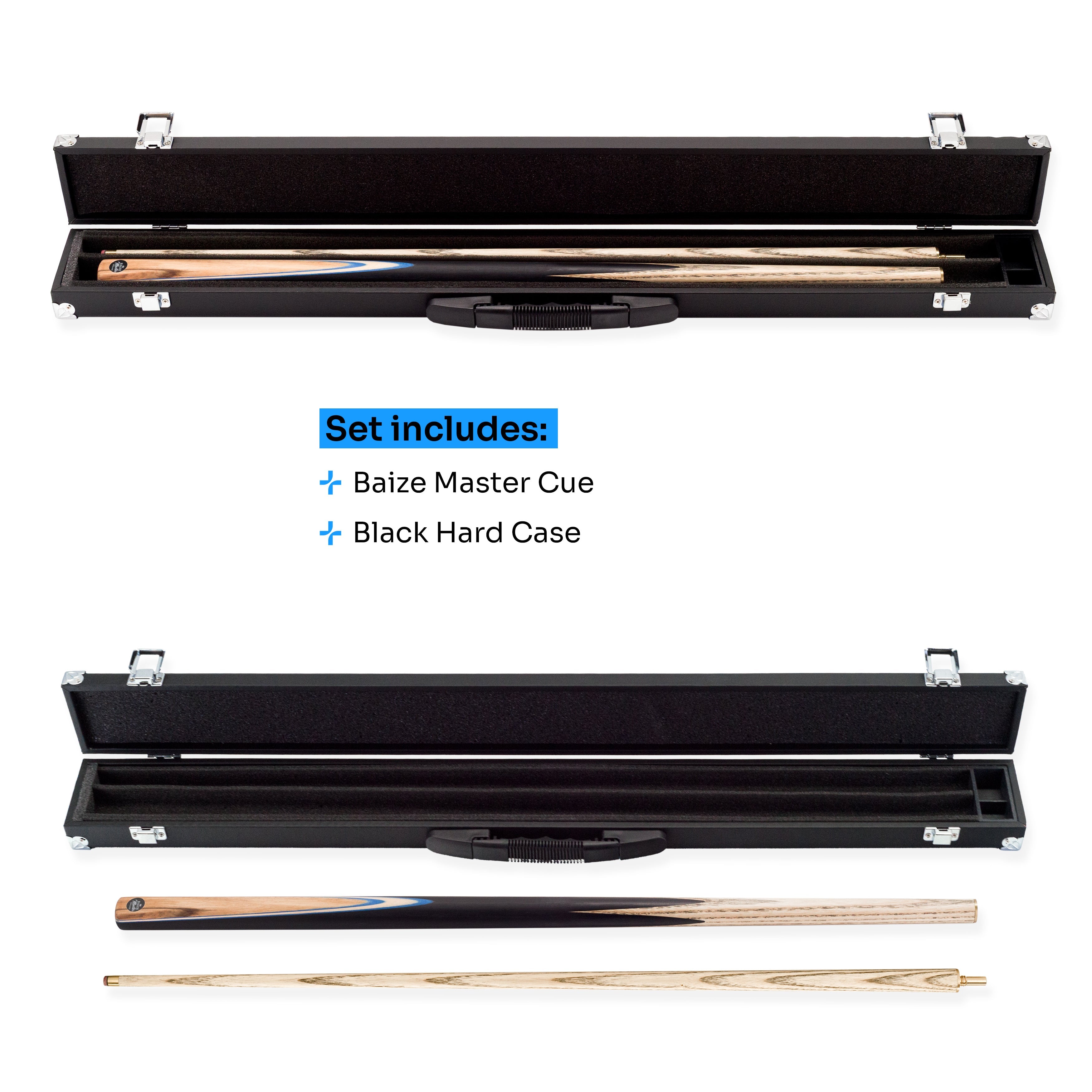 Baize Master Challenger cue and case set