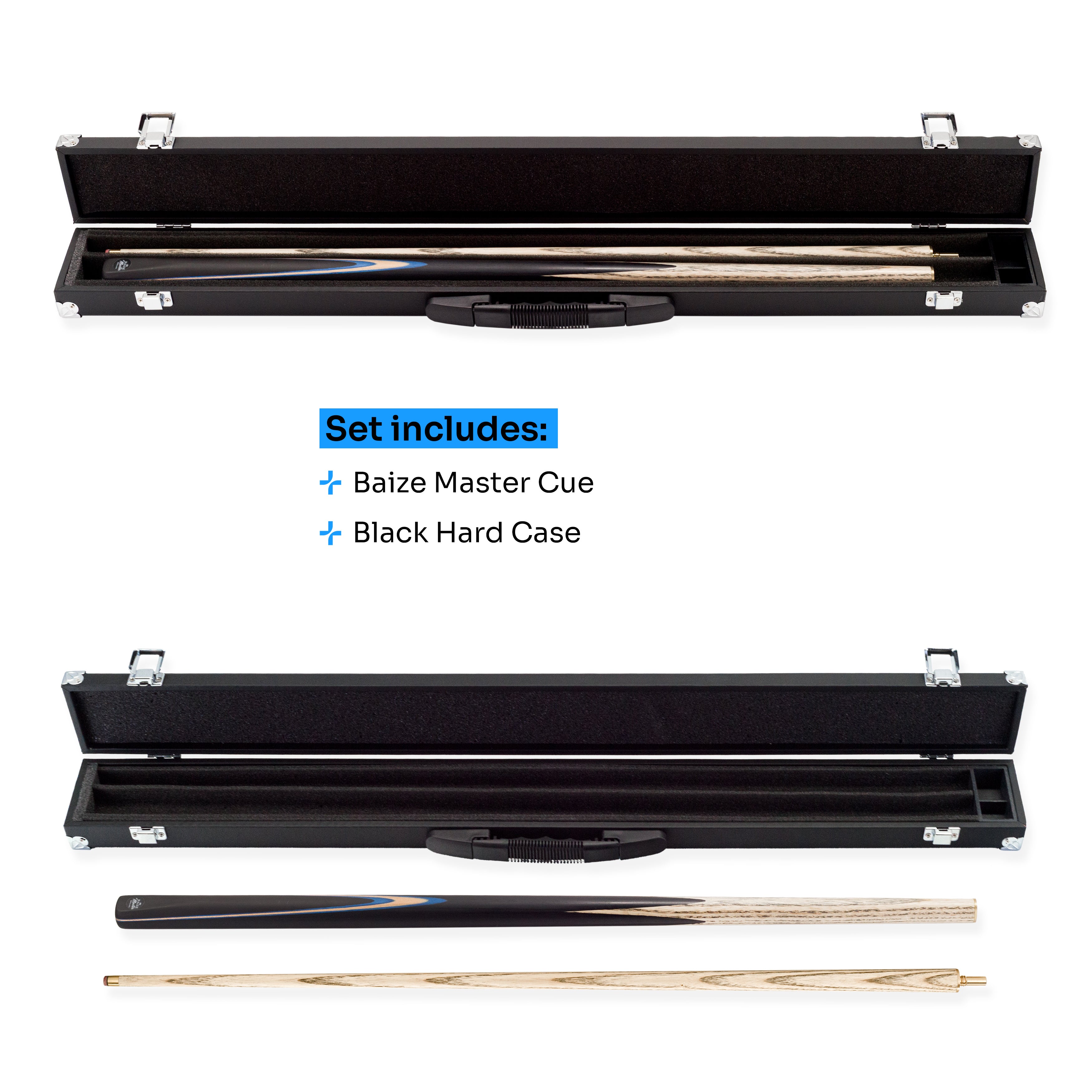 Baize Master Challenger cue and case set