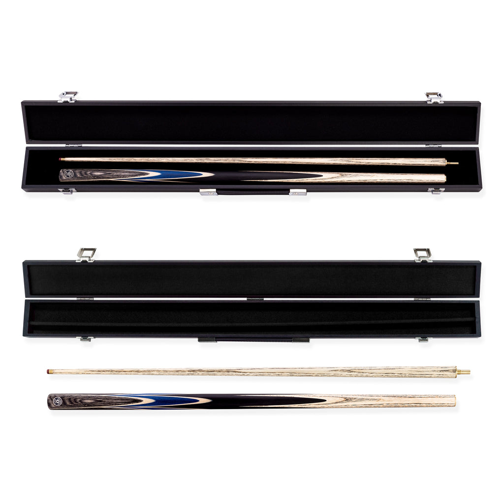 Jonny 8 Ball Vortex 2 Piece 57 Inch English Pool Cue and Case Set with 8.5mm Red Layered Tip