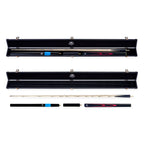 PRO147 Apollo 58 Inch 3/4 Jointed Hand Spliced Premium Snooker and Pool Cue and Case Set 9.5mm Tip