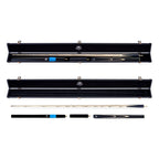 PRO147 Apollo 58 Inch 3/4 Jointed Hand Spliced Premium Snooker and Pool Cue and Case Set 9.5mm Tip