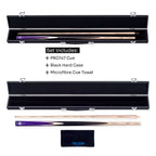 PRO147 Windsor 2 Piece Snooker and Pool Cue and Case Set 9.5mm Red Professional Tip