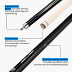 Jonny 8 Ball black 58-inch American pool cue
