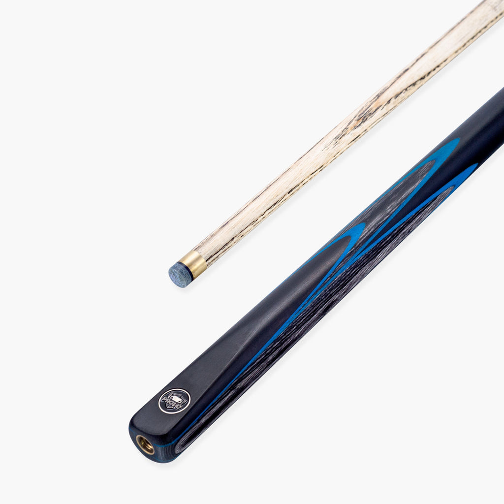 PRO147 Apollo 58 Inch 3/4 Jointed Hand Spliced Premium Snooker and Pool Cue 9.5mm Tip