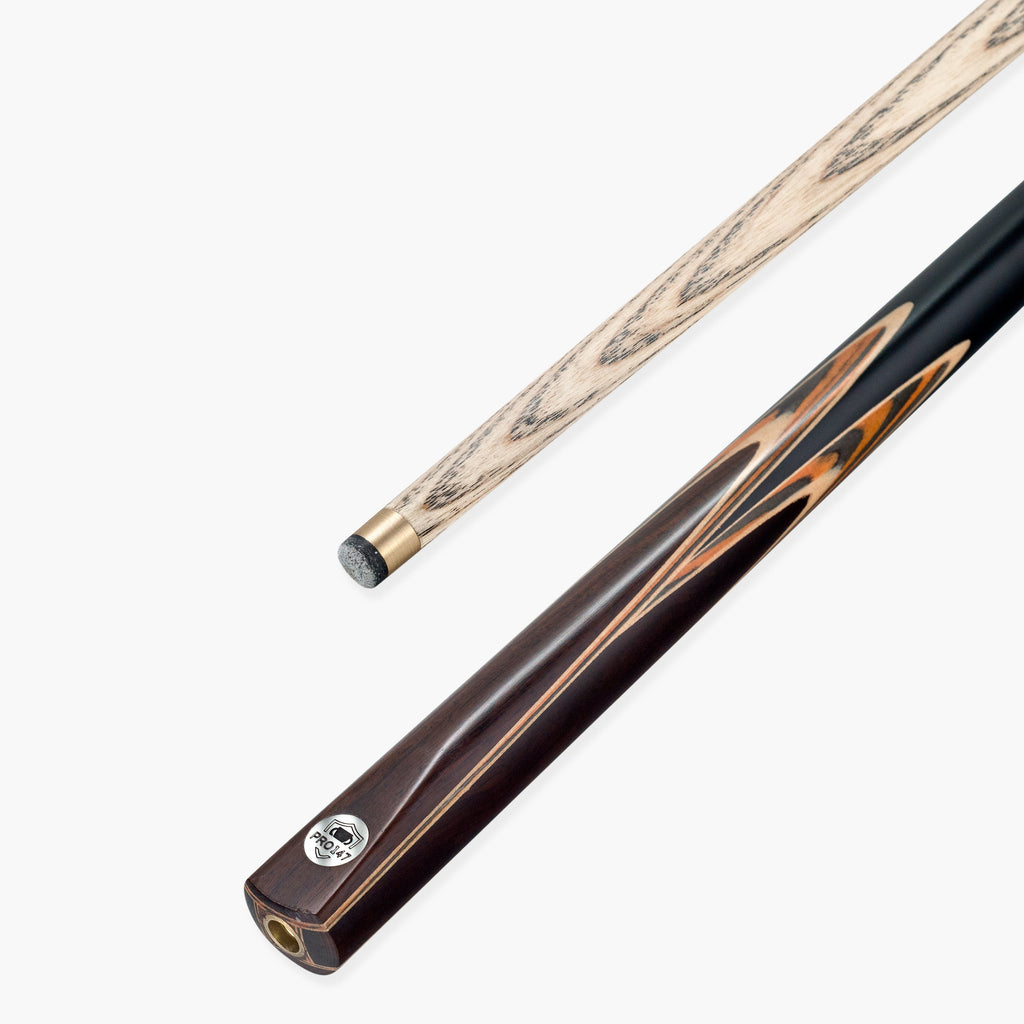 PRO147 TIGER 2 Piece Centre Joint Snooker and Pool Cue with 9.5mm Leather Tip
