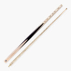 PRO147 Jupiter 2 Piece 57 Inch Snooker and English Pool Cue and Case Set with 9.5mm Red Layered Tip