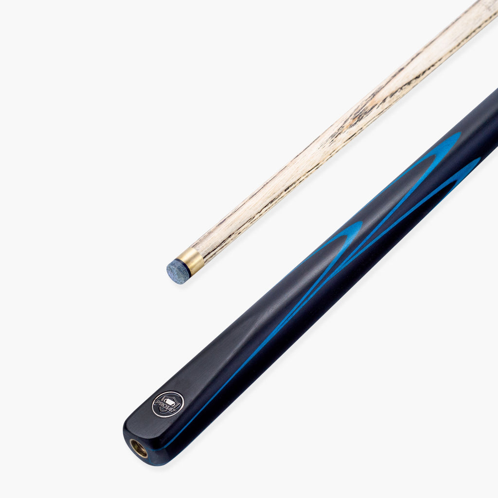 PRO147 Apollo 58 Inch 3/4 Jointed Hand Spliced Premium Snooker and Pool Cue 9.5mm Tip