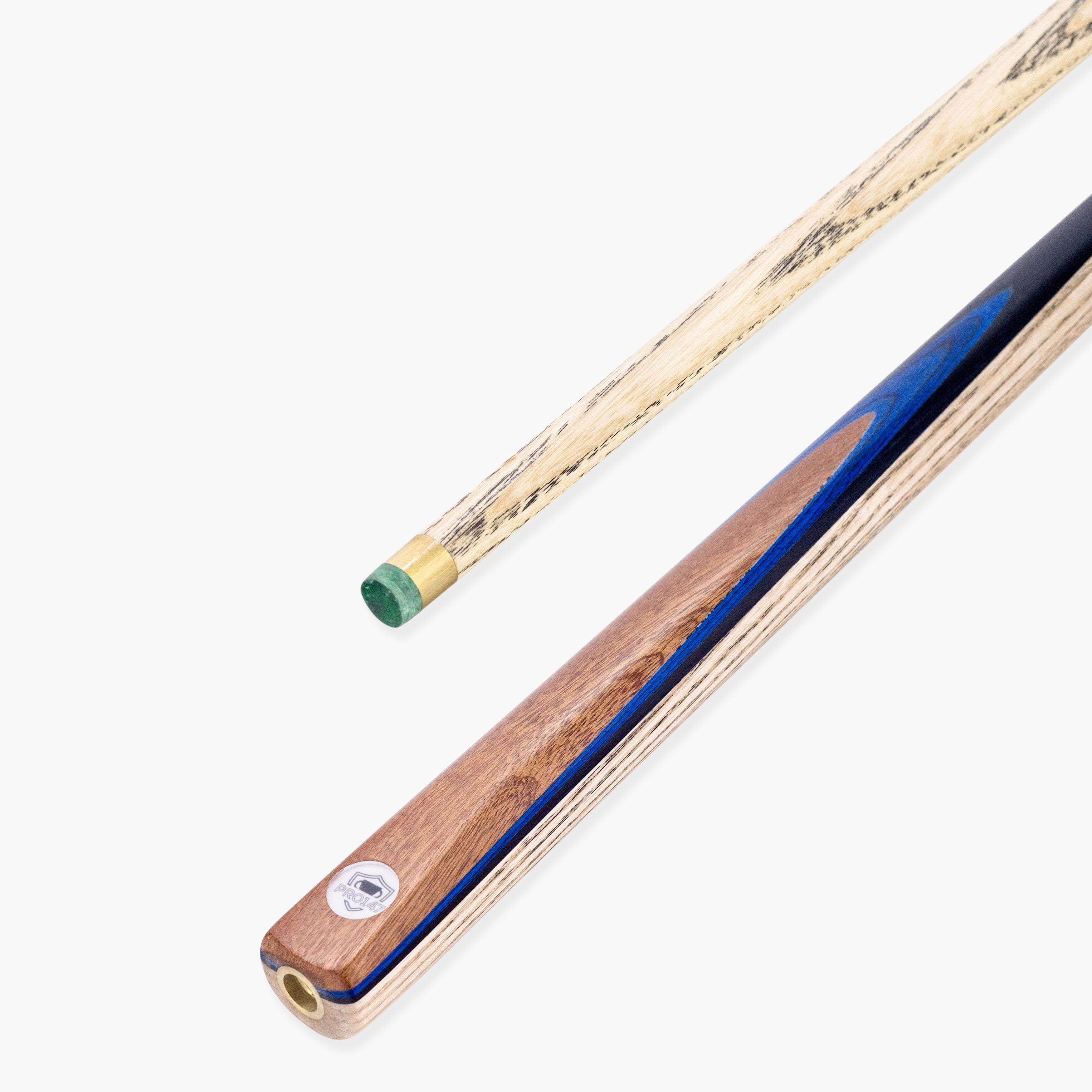 PRO147 Pro Match Sapphire 2 Piece Snooker and Pool Cue 9.5mm Tip