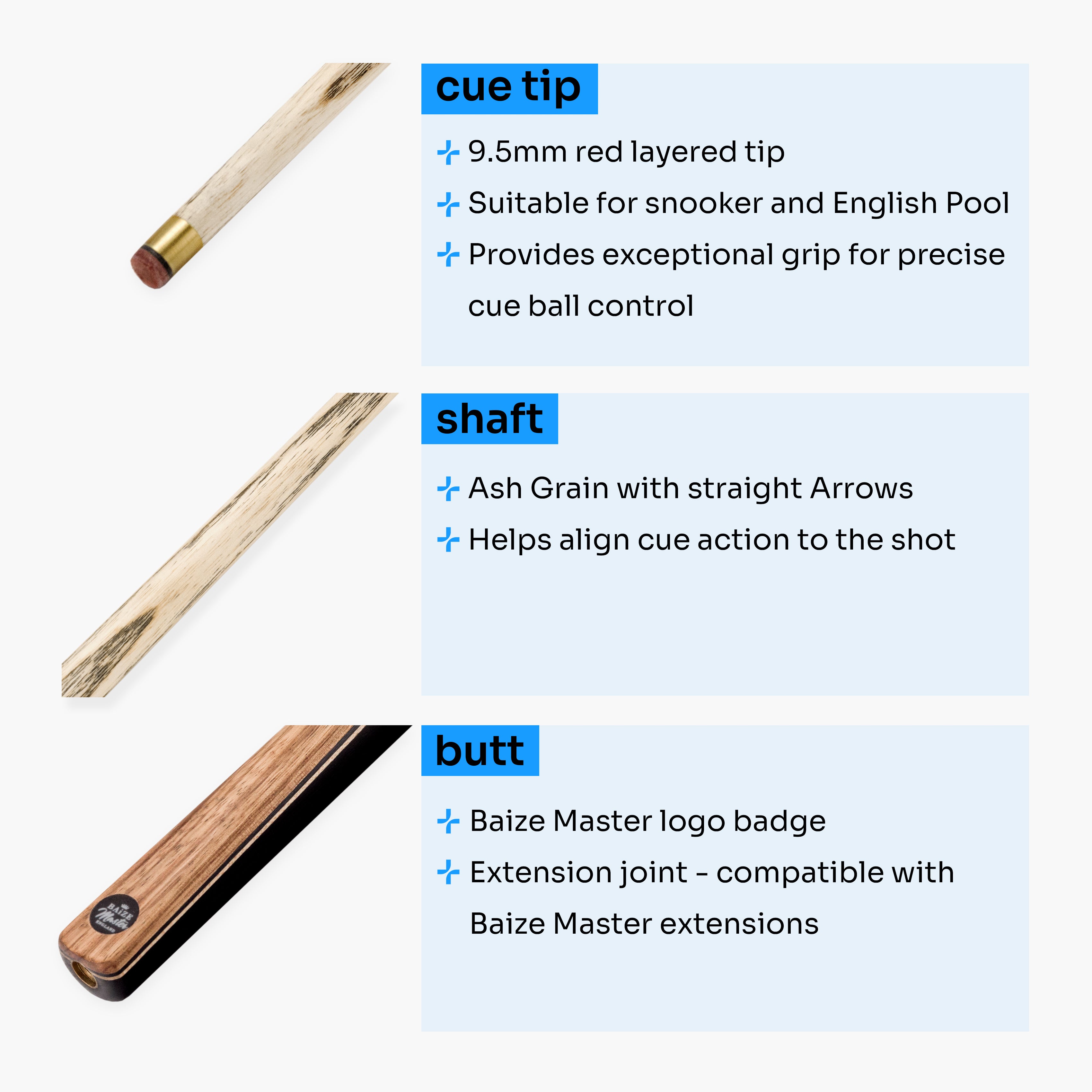 Baize Master Challenger cue and case set