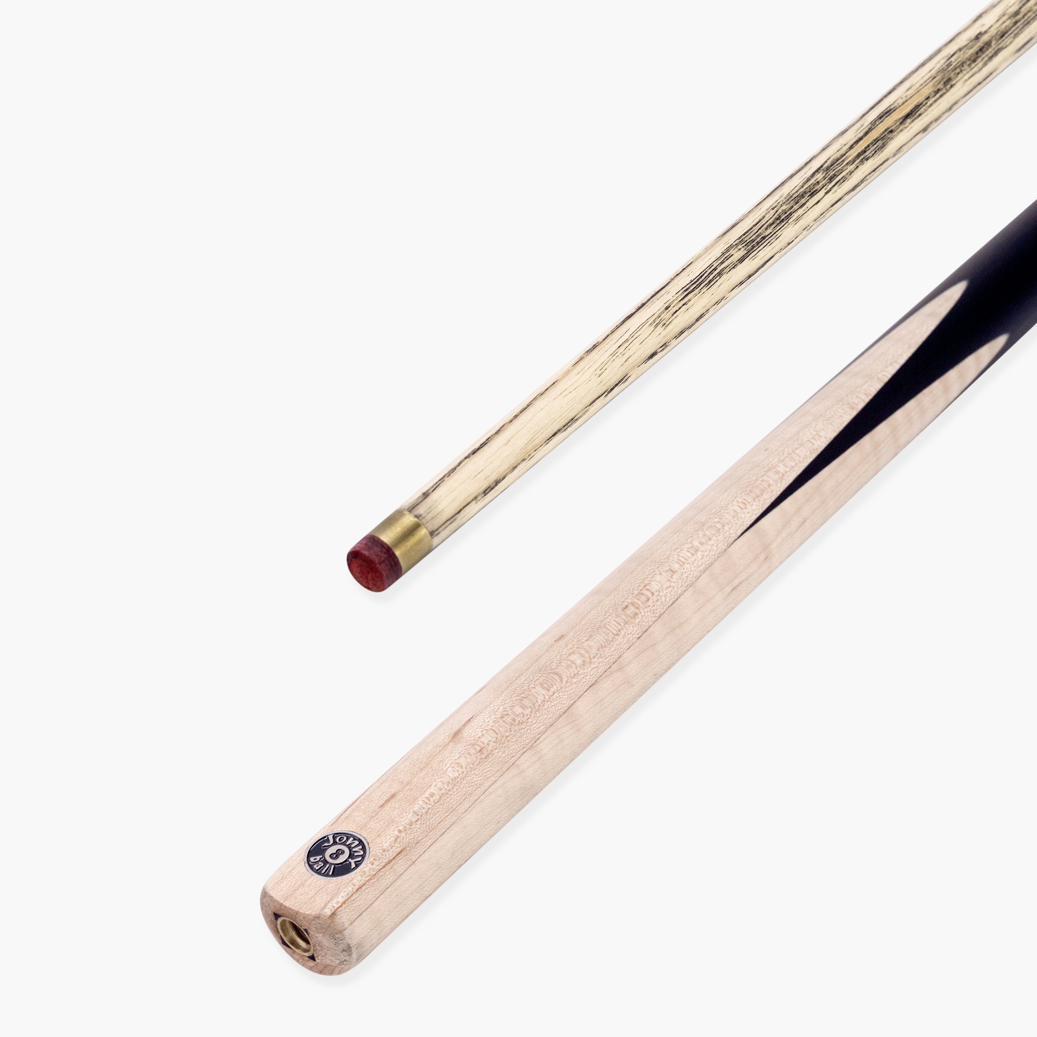 Jonny 8 Ball Jupiter 57 Inch 2 Piece Centre Joint English Pool Cue with 8.5mm Professional Layered Tip