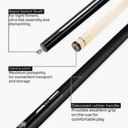 Jonny 8 Ball black American pool break cue