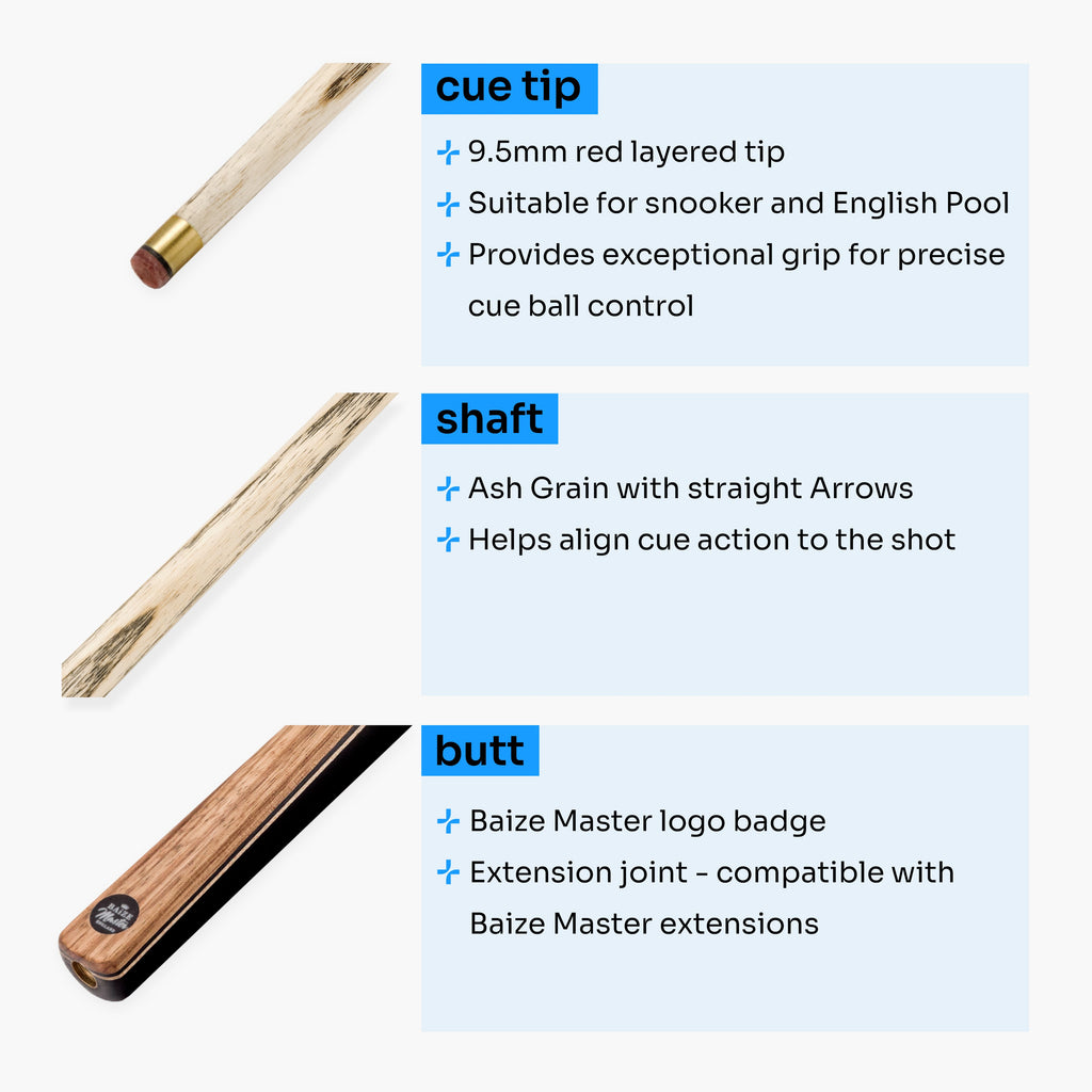 Baize Master Challenger cue and case set