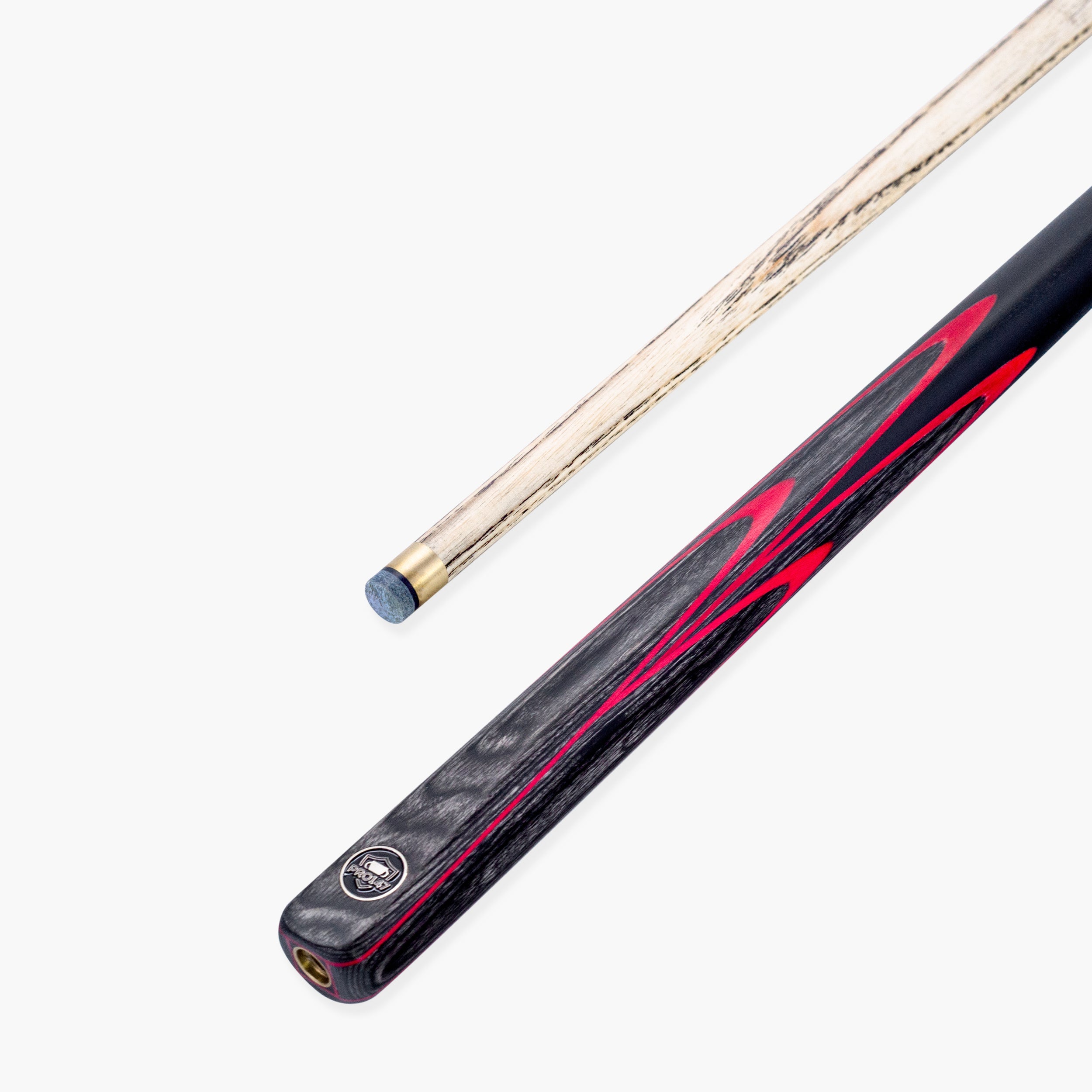 PRO147 Apollo 58 Inch 3/4 Jointed Hand Spliced Premium Snooker and Pool Cue 9.5mm Tip
