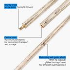 Kudos DIAMOND 57 Inch 2 Piece Matching Ash Grain Snooker Pool Cue - 9.5mm Tip