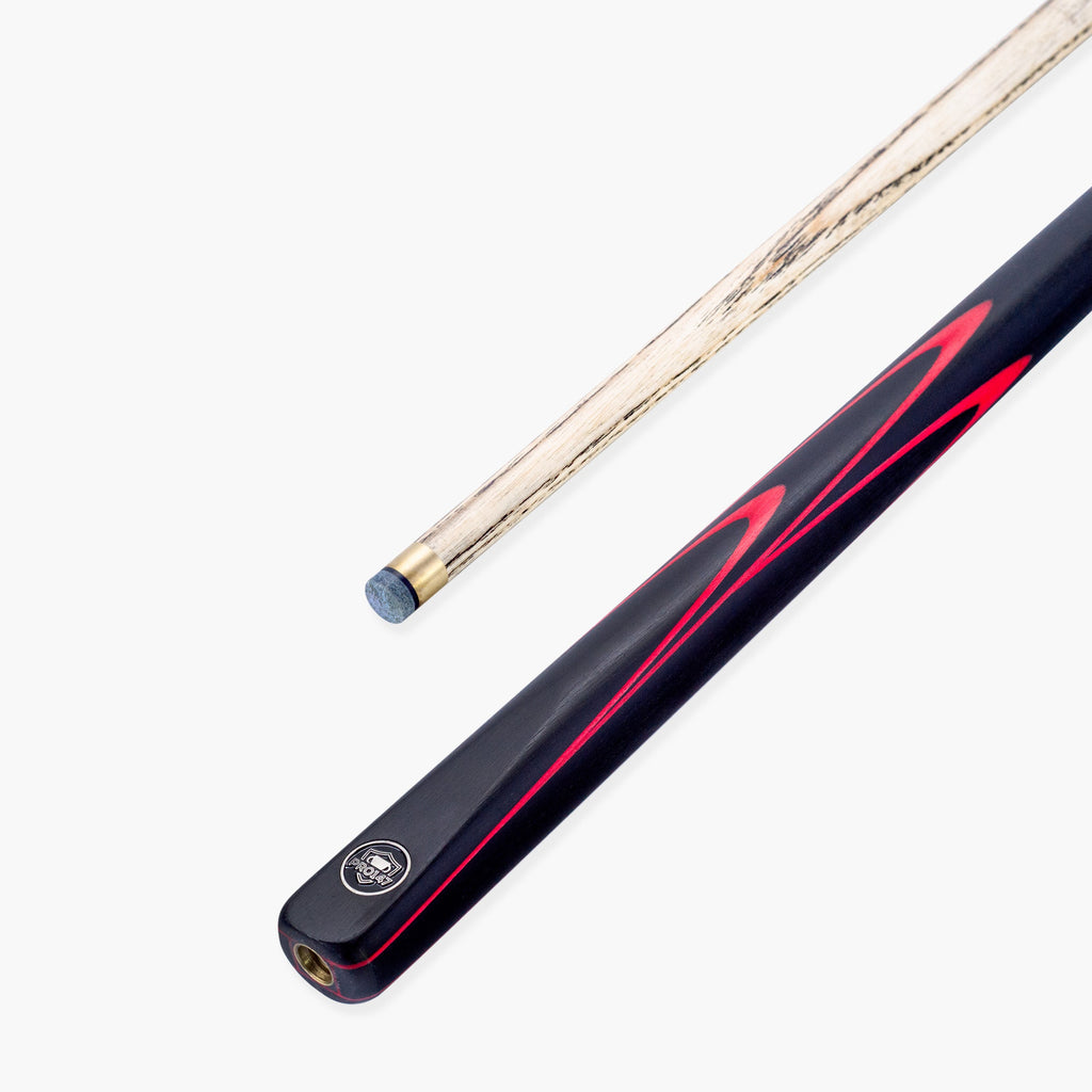 PRO147 Apollo 58 Inch 3/4 Jointed Hand Spliced Premium Snooker and Pool Cue 9.5mm Tip