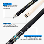 Jonny 8 Ball blue 58-inch American pool cue