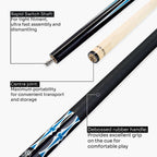 Jonny 8 Ball black American pool break cue