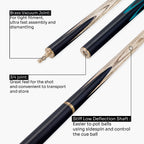 PRO147 Pearl Series Blue Burl 3/4 Joint Cue with 9.5mm Professional Red Leather Tip