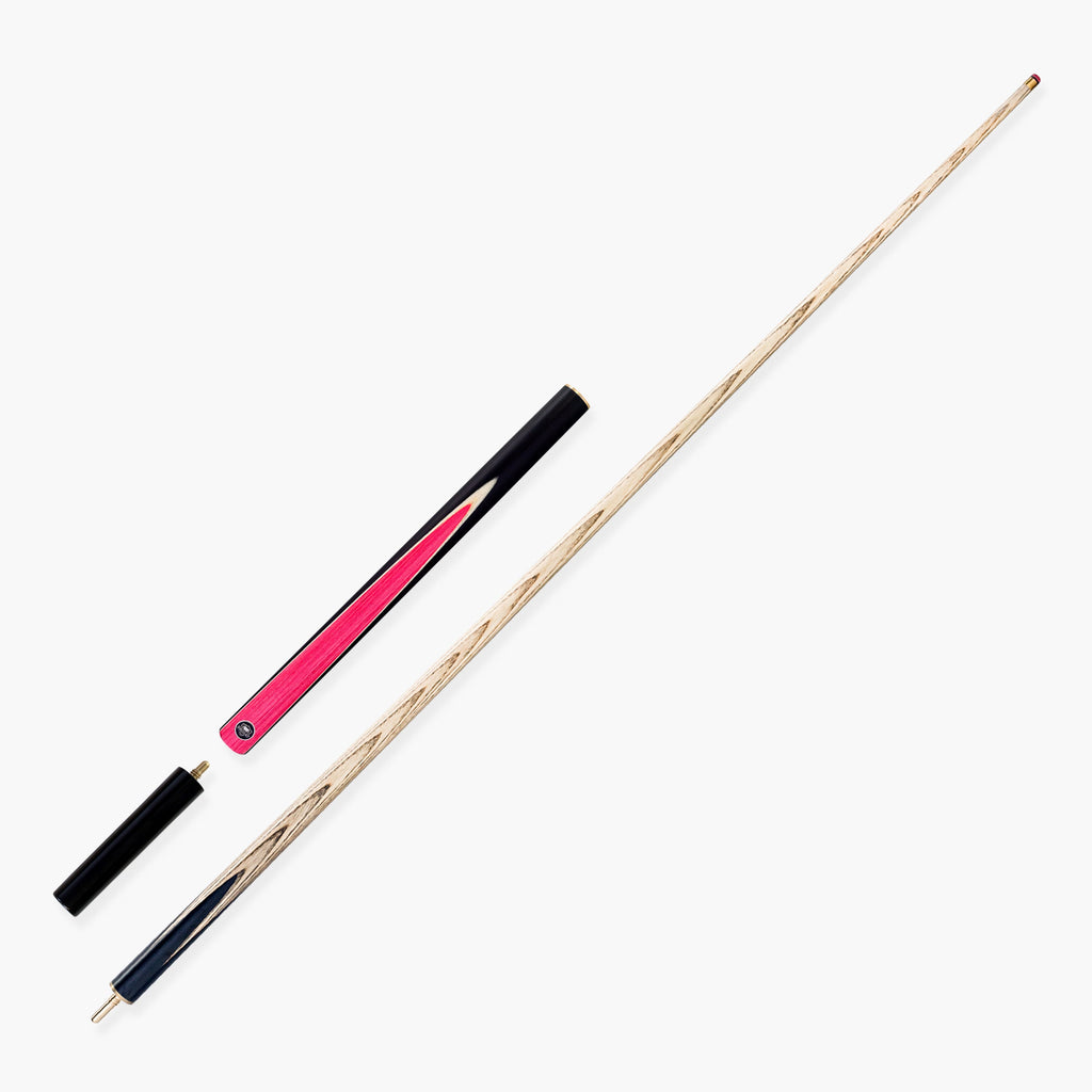 PRO147 Pink Pearl 3/4 Joint Cue and Case Set with 9.5mm Professional Layered Leather Tip
