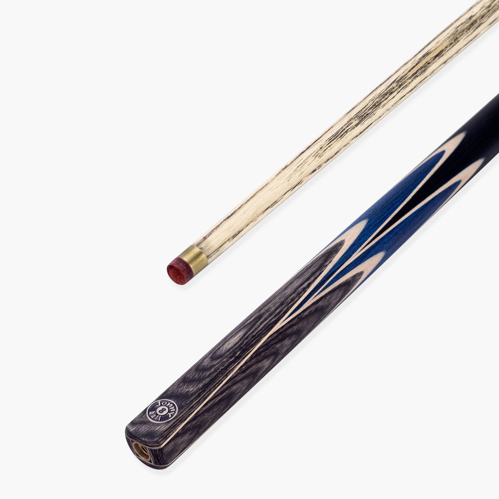 Jonny 8 Ball Vortex 57 Inch 2 Piece Centre Joint English Pool Cue with 8.5mm Professional Layered Tip