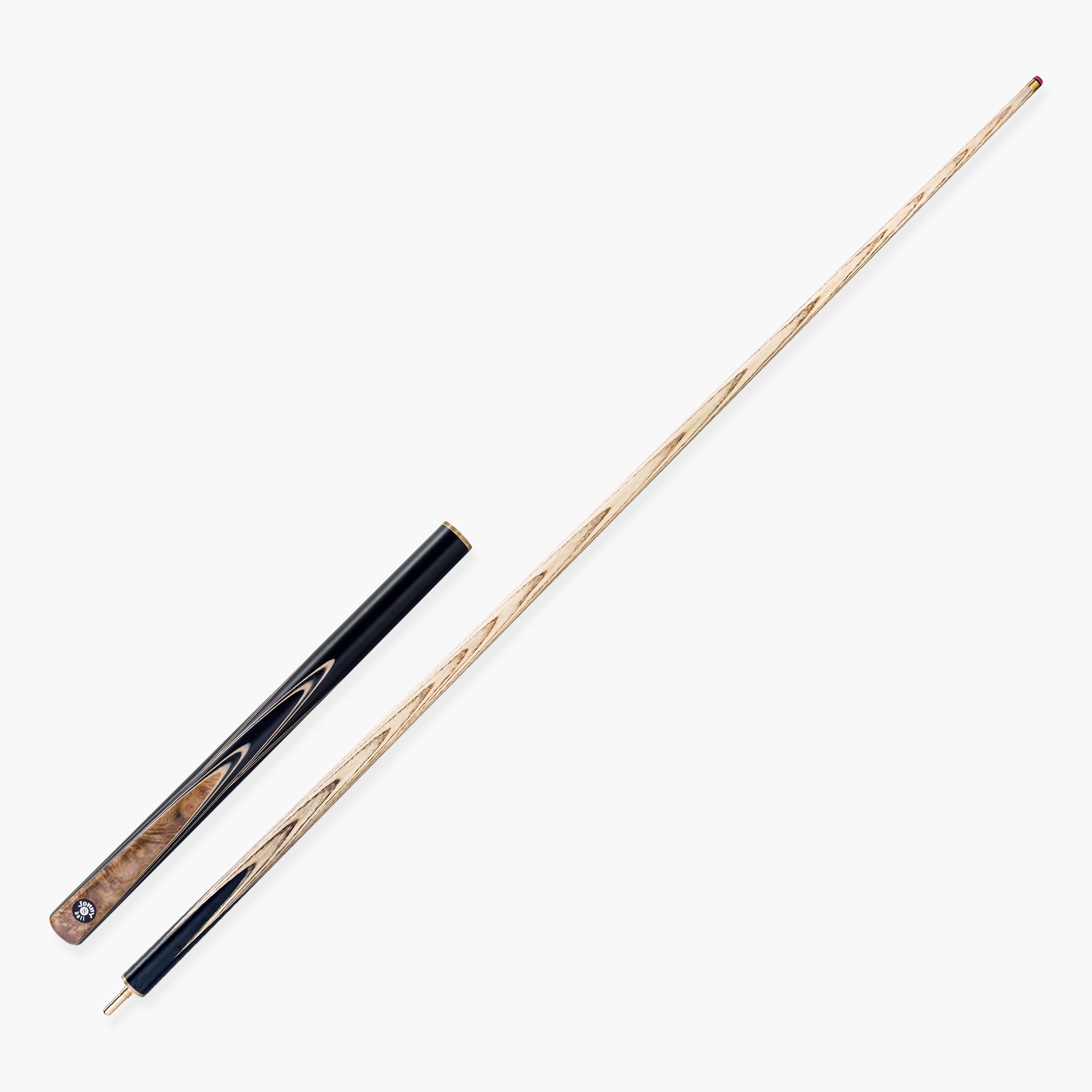 Jonny 8 Ball Pearl Series Gold Burl 3/4 Joint Cue and Case Set with 9mm Professional Layered Leather Tip