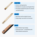 Baize Master Challenger cue and case set