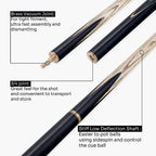 PRO147 Pearl Series Hazel Burl 3/4 Joint Cue with 9.5mm Professional Red Leather Tip