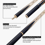 PRO147 Pearl Series Blue Zebra 3/4 Joint Deluxe Cue and Case Set with 9.5mm Professional Red Leather Tip