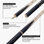 PRO147 Pearl Series Gold Burl 3/4 Joint Deluxe Cue and Case Set with 9.5mm Professional Red Leather Tip