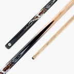 Kudos Flaming Tiger 57 Inch One Piece English Pool Cue 8.5mm Tip