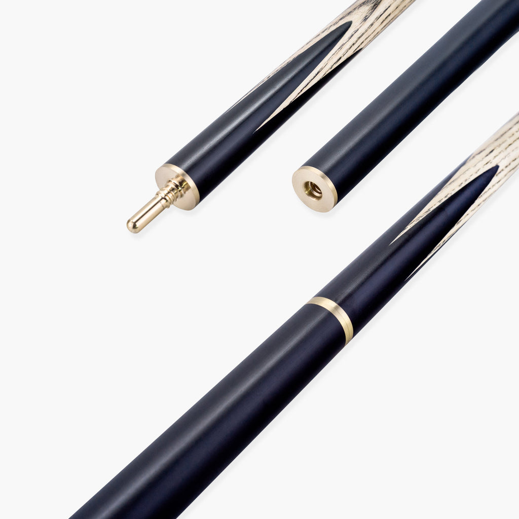PRO147 Apollo 58 Inch 3/4 Jointed Hand Spliced Premium Snooker and Pool Cue 9.5mm Tip