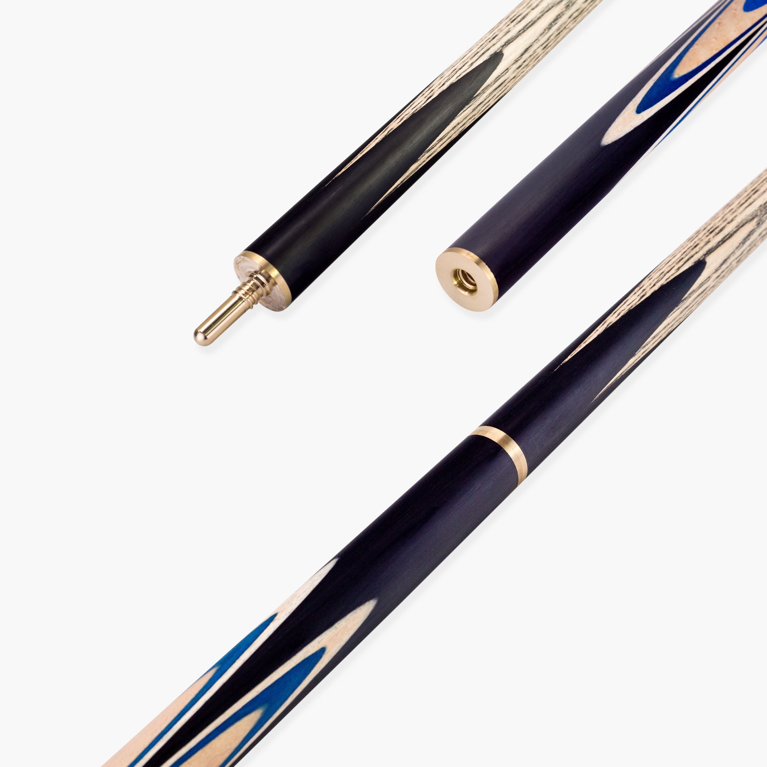 PRO147 Blue Pearl 3/4 Joint Cue and Case Set with 9.5mm Professional Layered Leather Tip