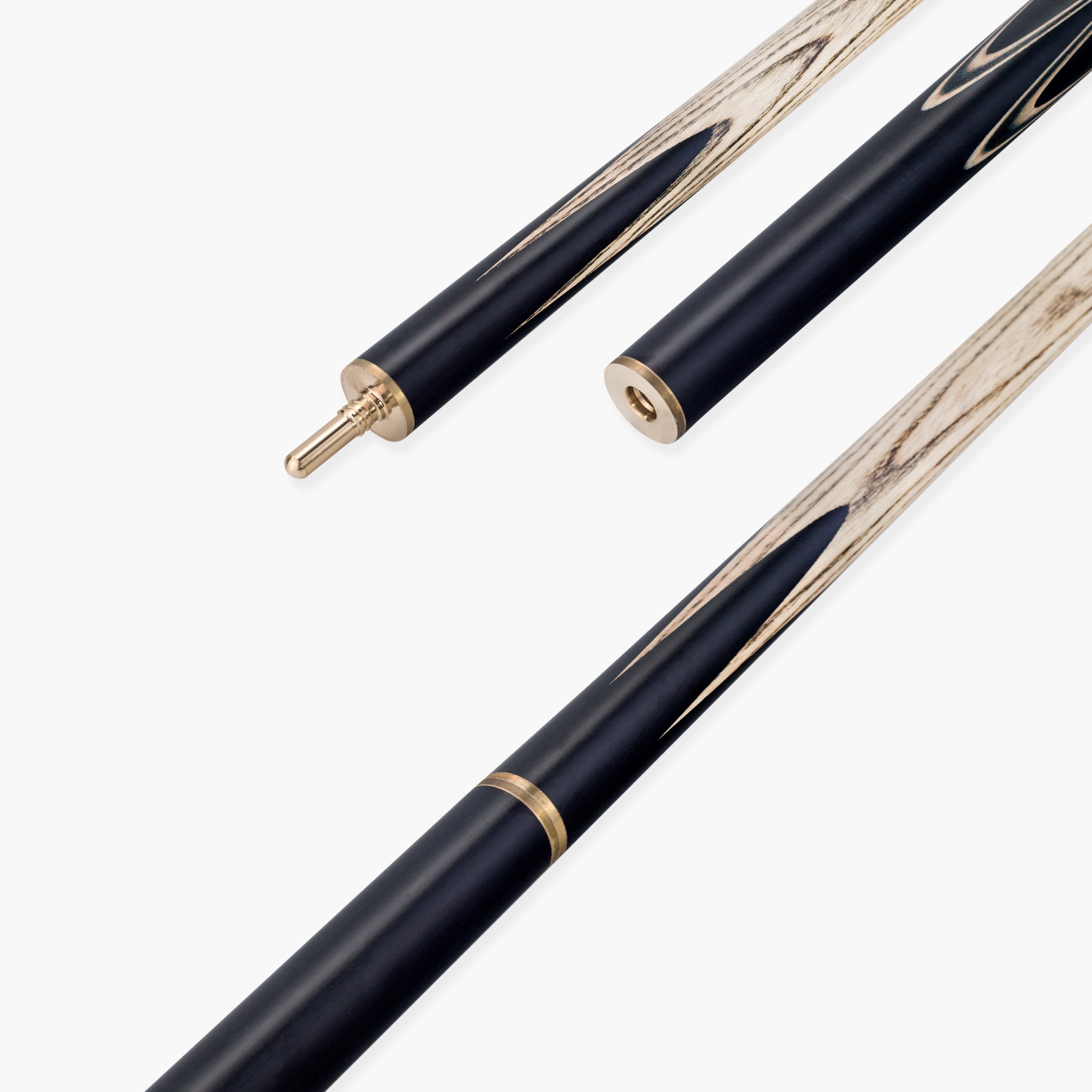 Jonny 8 Ball Pearl Series Gold Burl 3/4 Joint Cue and Case Set with 9mm Professional Layered Leather Tip