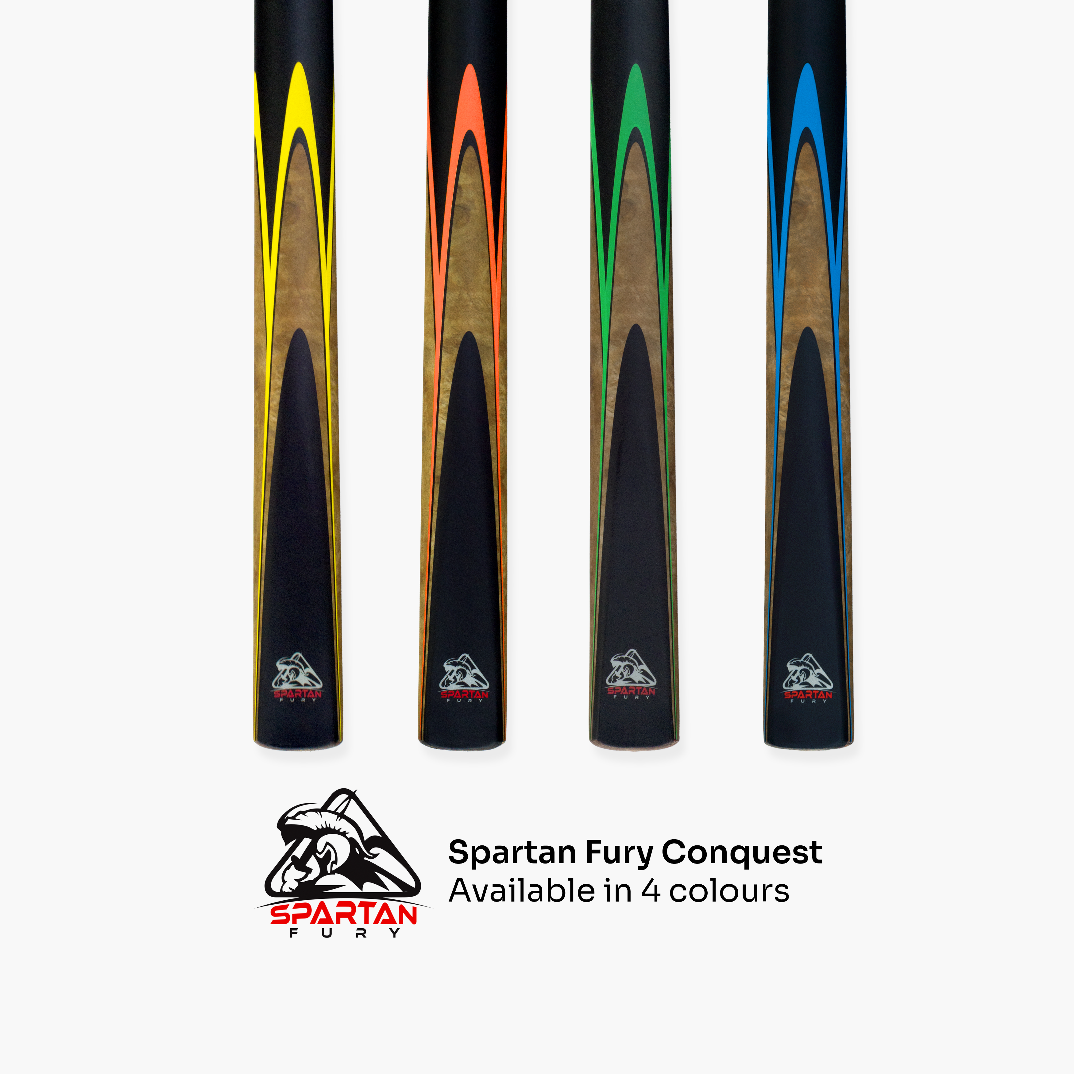 Spartan Fury CONQUEST 2 Piece Matching Ash Centre Joint Snooker Pool Cue 9.5mm Tip