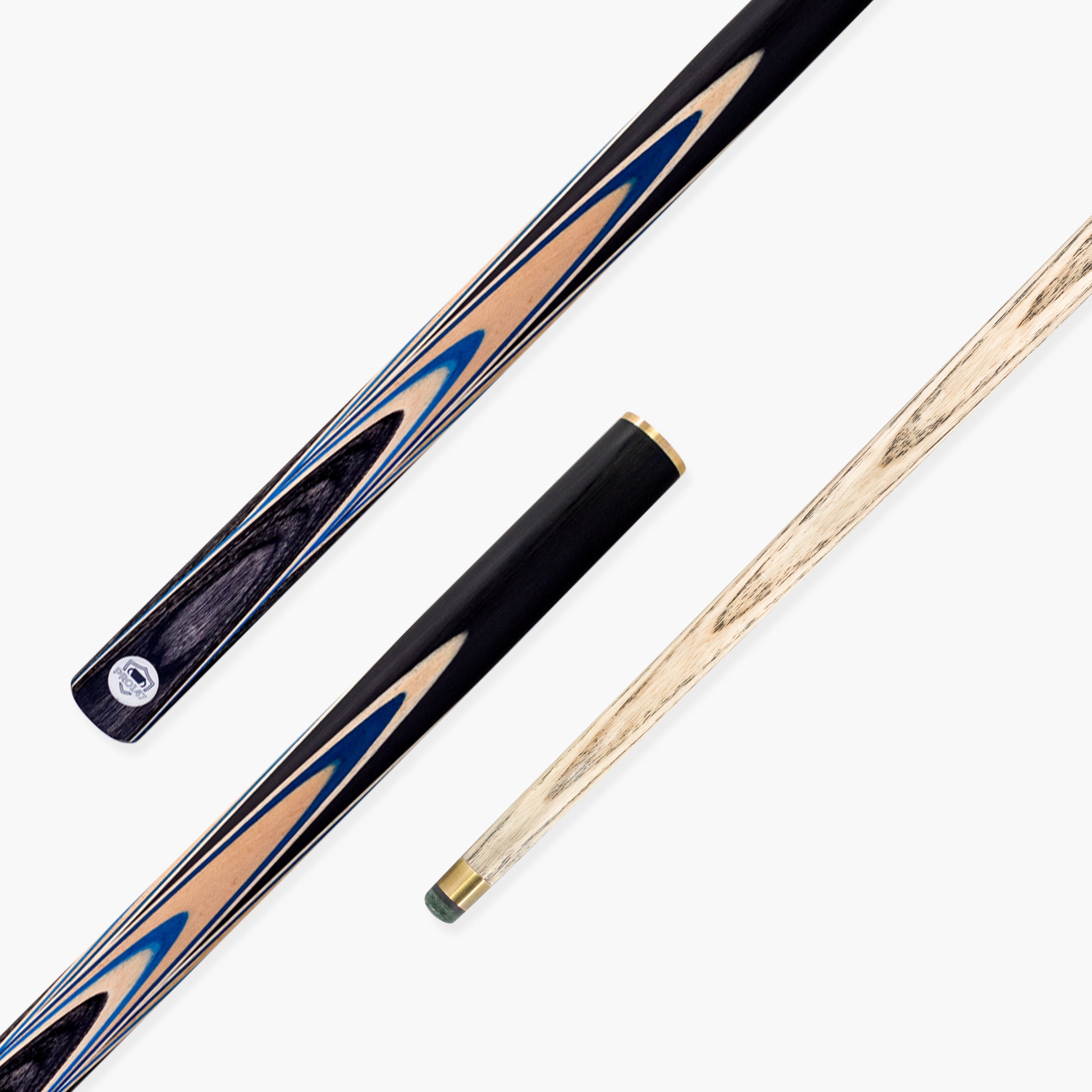 PRO147 Blue Pearl 3/4 Joint Cue with 9.5mm Professional Layered Leather Tip