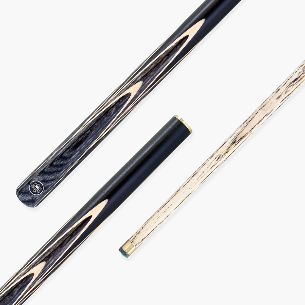 PRO147 Apollo 58 Inch 3/4 Jointed Hand Spliced Premium Snooker and Pool Cue 9.5mm Tip