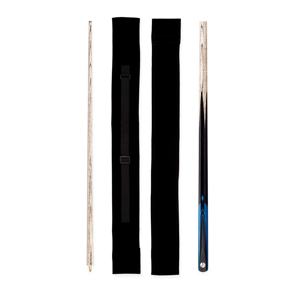 Kudos DIAMOND 57 Inch 2 Piece Snooker and Pool Cue and Soft Case Set 9.5mm Tip