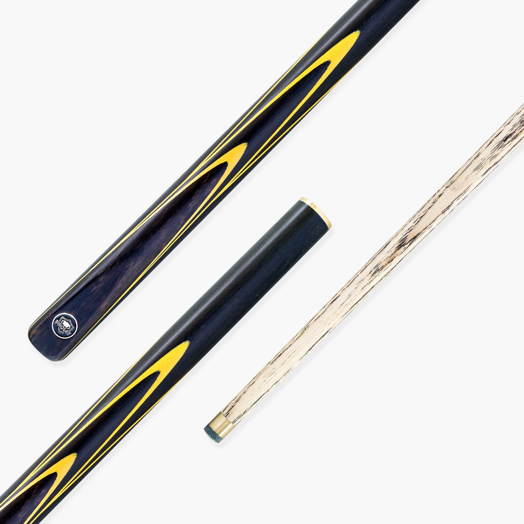 PRO147 Apollo 58 Inch 3/4 Jointed Hand Spliced Premium Snooker and Pool Cue 9.5mm Tip