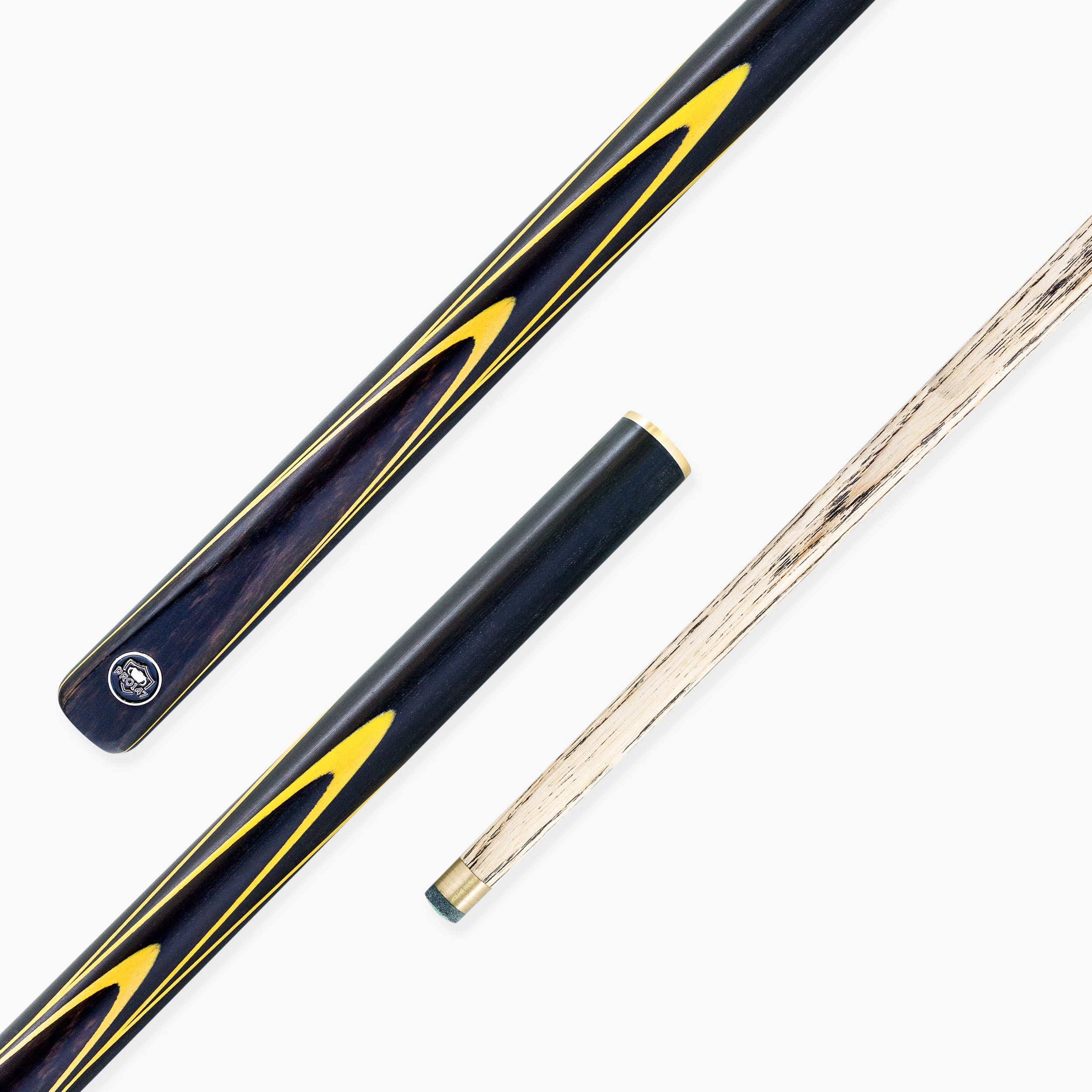 PRO147 Apollo 58 Inch 3/4 Jointed Hand Spliced Premium Snooker and Pool Cue 9.5mm Tip
