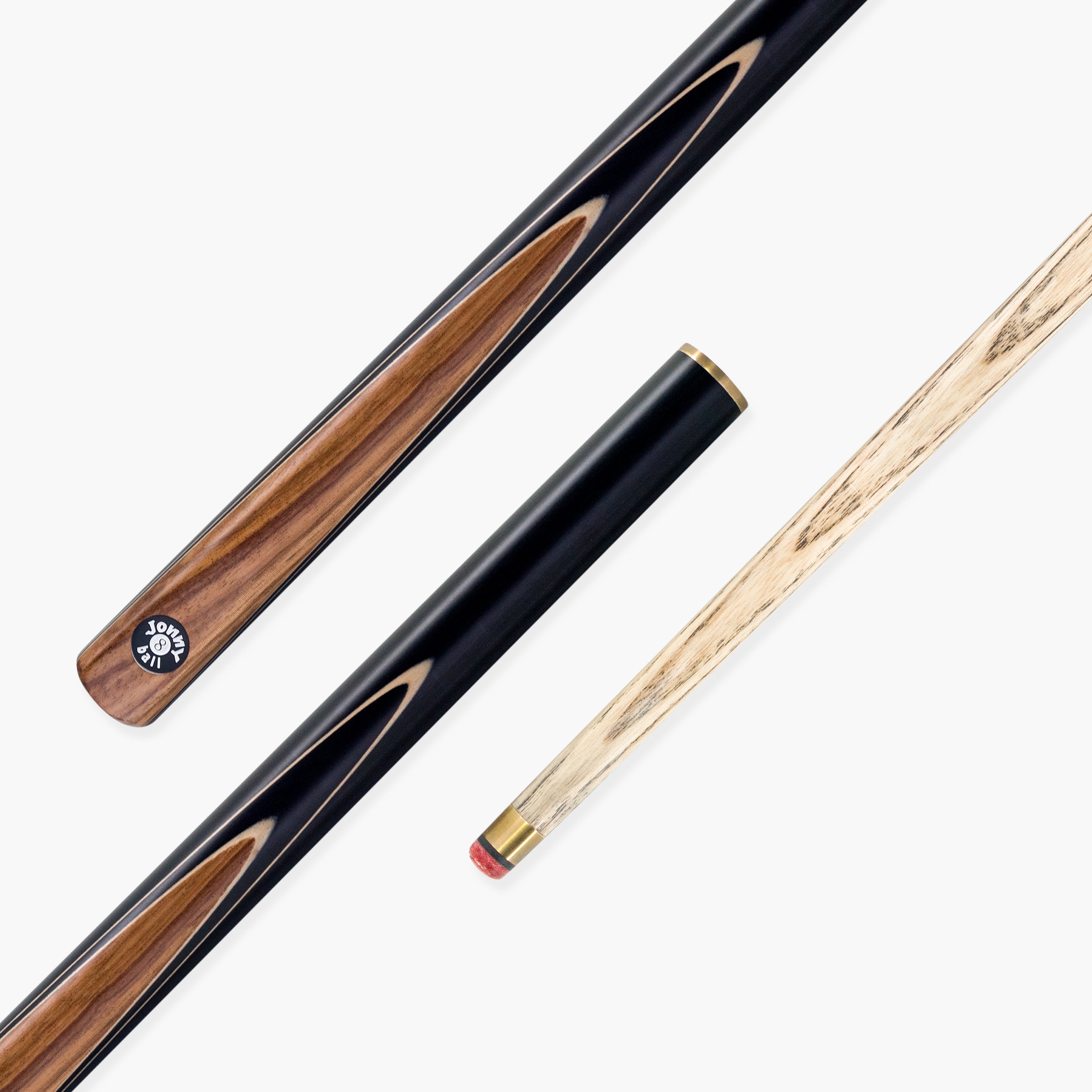 Jonny 8 Ball Pearl Series 57 Inch 3/4 English Pool Cue with 8mm Professional Red Layered Tip