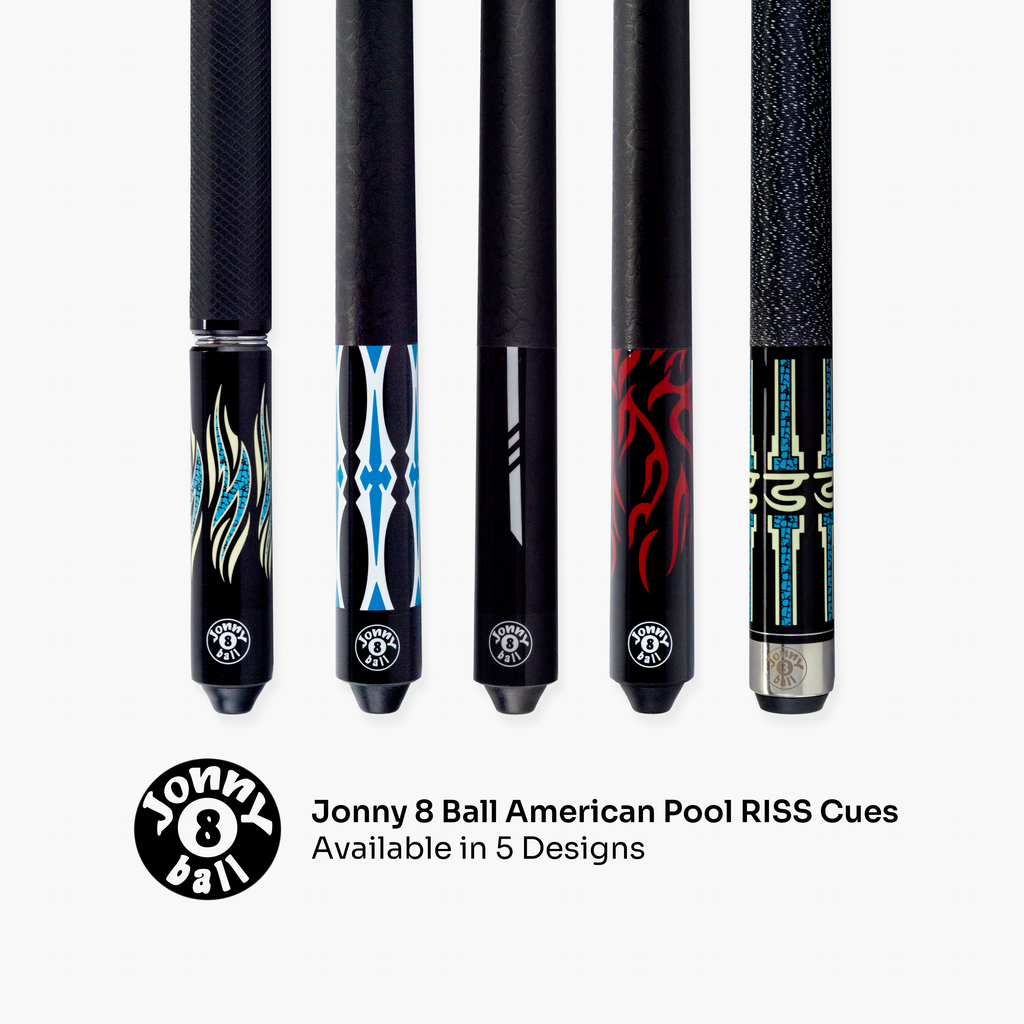 Jonny 8 Ball blue 58-inch American pool cue