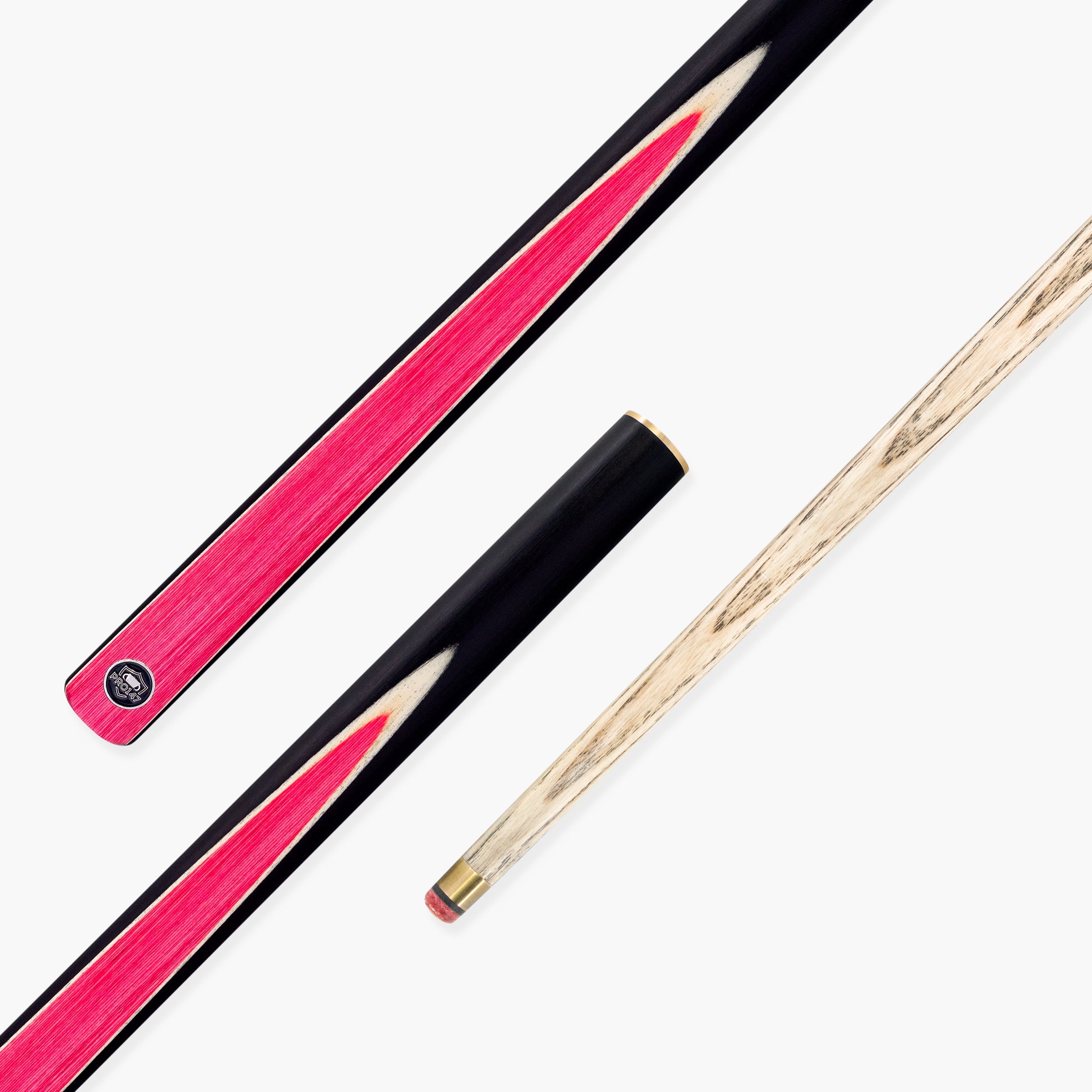 PRO147 Pink Pearl 3/4 Joint Cue with 9.5mm Professional Red Leather Tip