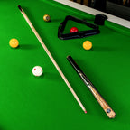 Jonny 8 Ball Pearl Series Gold Burl 57 Inch 3/4 English Pool Cue with 9mm Professional Red Layered Tip