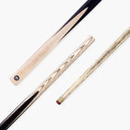 PRO147 Jupiter 2 Piece 57 Inch Snooker and English Pool Cue and Case Set with 9.5mm Red Layered Tip