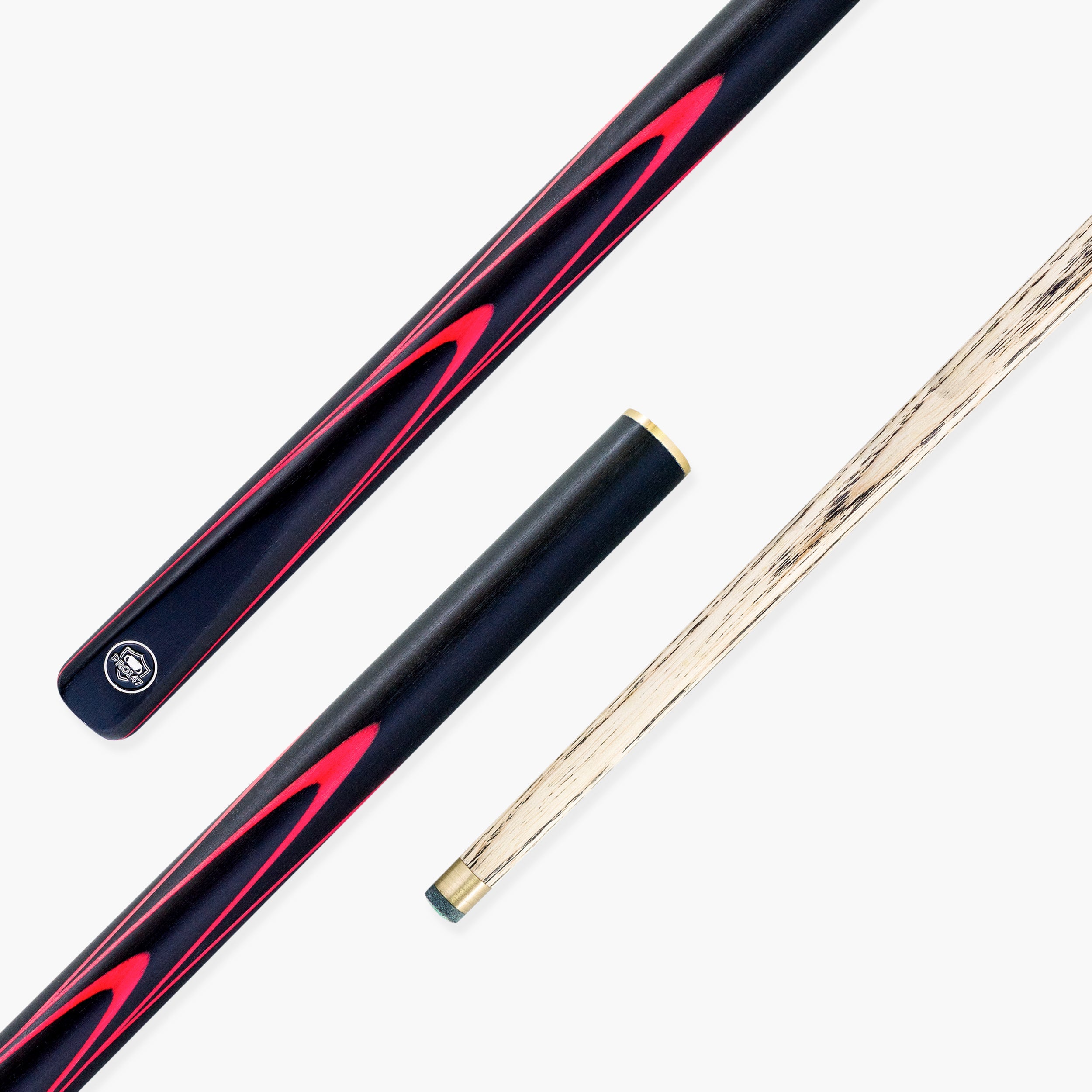 PRO147 Apollo 58 Inch 3/4 Jointed Hand Spliced Premium Snooker and Pool Cue and Case Set 9.5mm Tip