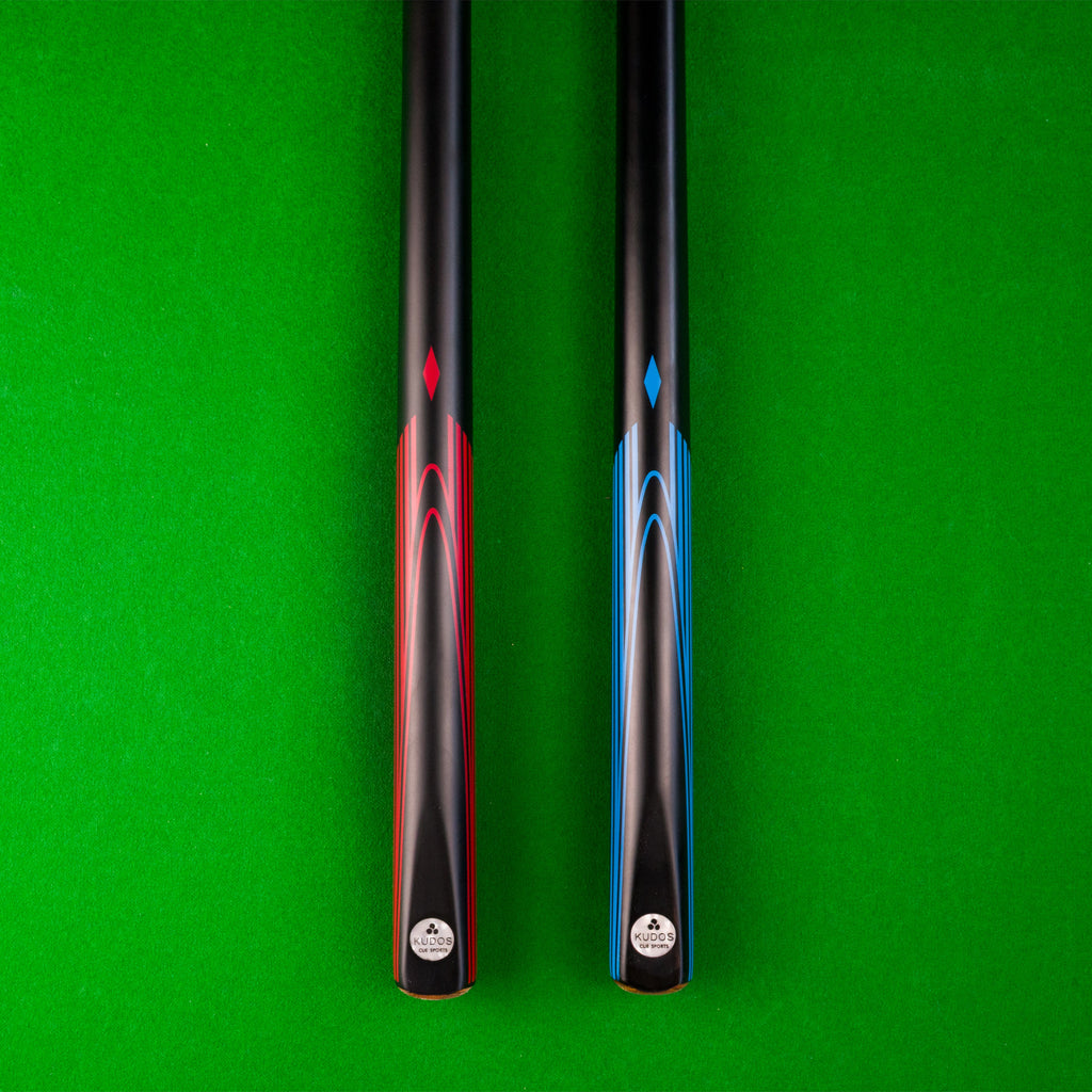 Kudos DIAMOND 57 Inch 2 Piece Matching Ash Grain Snooker Pool Cue - 9.5mm Tip